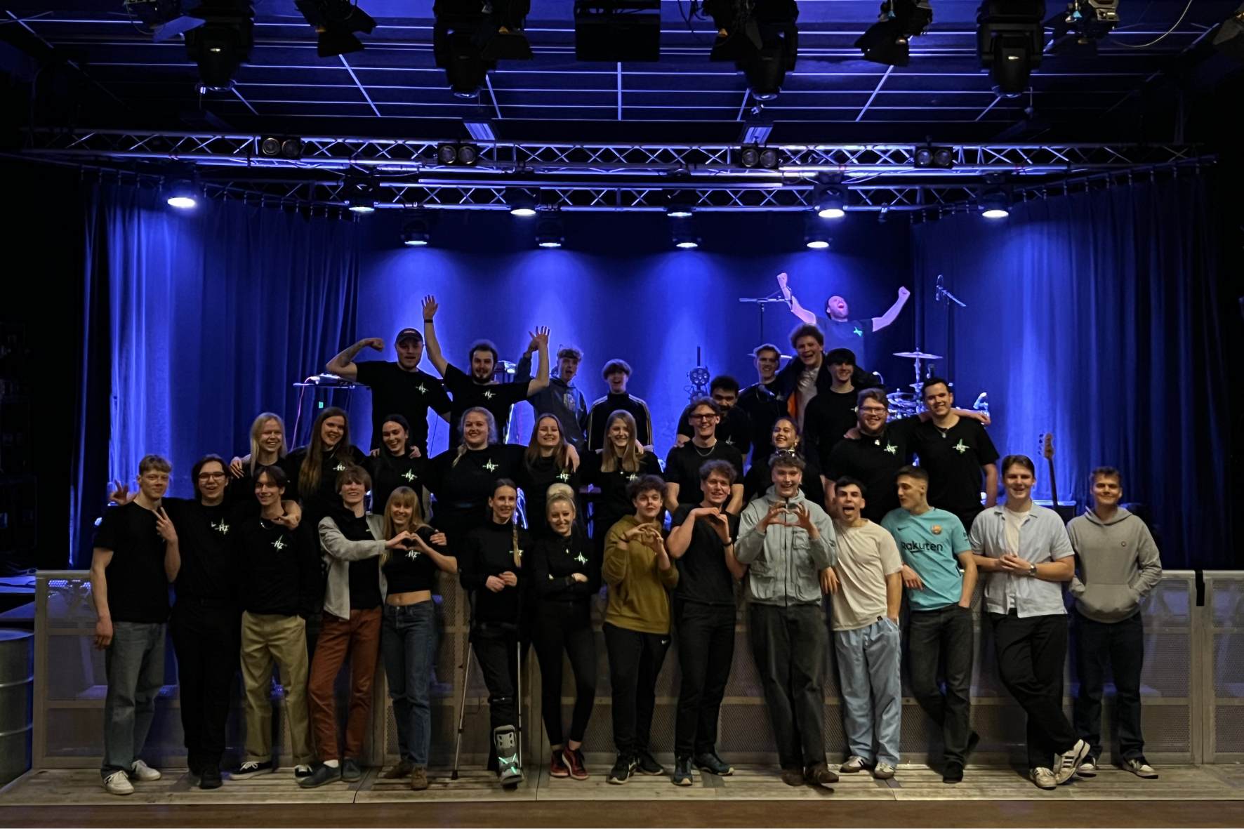 Unge frivillige på spillestedet STARS i Vordingborg. De står blandt andet for at afvikle koncerter.