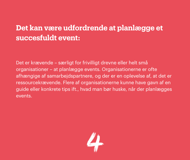 Det kan være udfordrende at planlægge et succesfuldt event