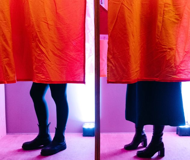 Stemmeboks udlånt af Ungdomsbureauet.