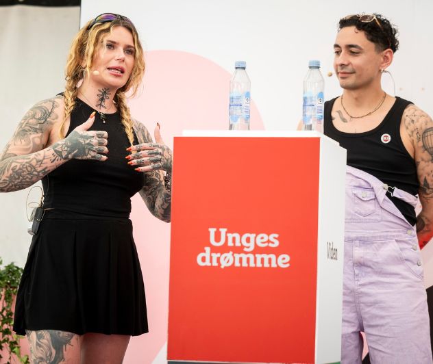 På Folkemødet i 2025 satte Tuborgfondet unges kønnede karrierevalg til debat. Her deltog bl.a. Deniz Urgan, som er sygeplejerske, og Filuka, som er rapper og rapcoach.